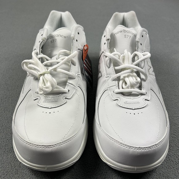 New Balance 577 Walking Shoes Mens Size 15 4E White Leather Wide USA MW577WT - Picture 2 of 11